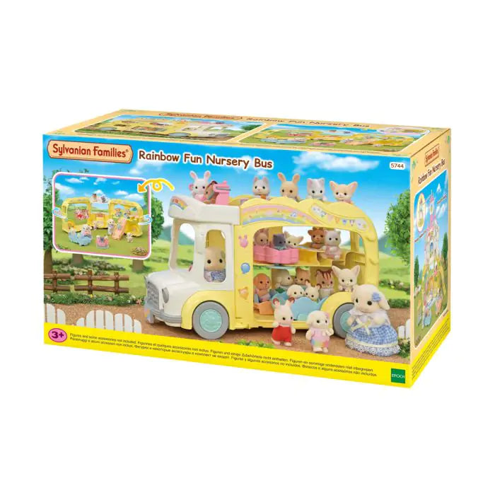 Sylvanian Familes 5744 Rainbow Fun Nursery Bus