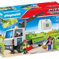 Playmobil 71431 Glass Recycling Truck with Container