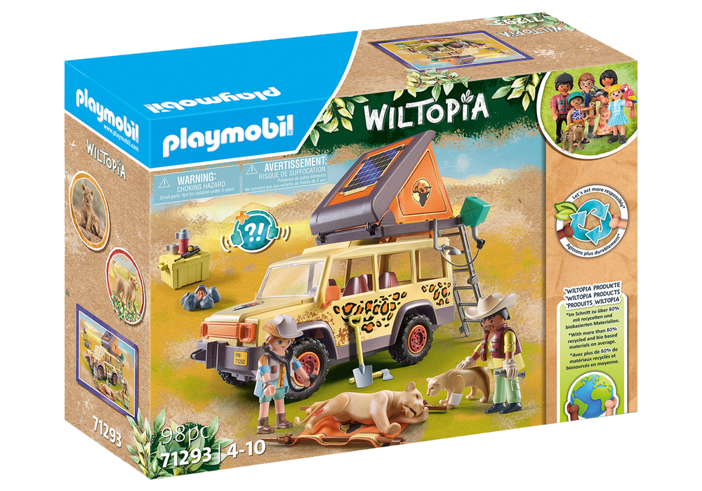 Playmobil 71293 Wiltopia - Cross-Country Vehicle with Lions