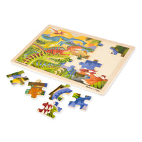 Melissa & Doug Dinosaur Wooden Jigsaw Puzzle - 24 Pieces