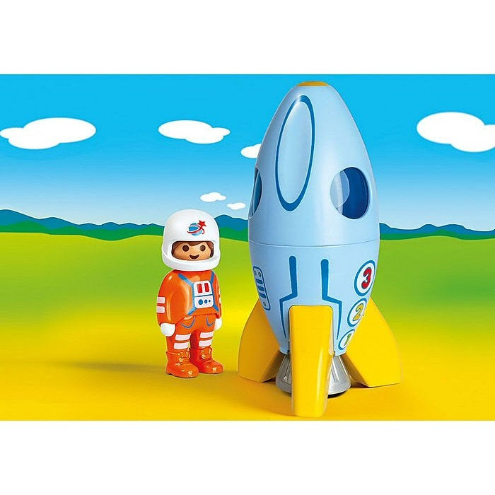 Playmobil 70186 1.2.3 Astronaut with Rocket
