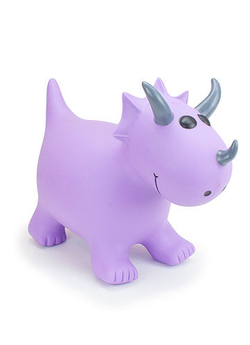 Happy Hopperz Purple Triceratops
