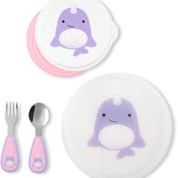 skip hop table ready mealtime set narwhal