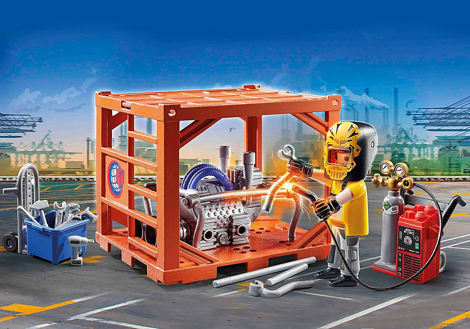Playmobil 70774 Container manufacturing