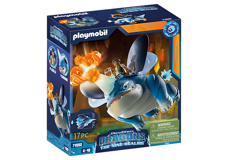 Playmobil 71082 Dragons Nine Realms: Plowhorn & D'Angelo
