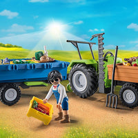 Playmobil 71249 Harvester Tractor with Trailer