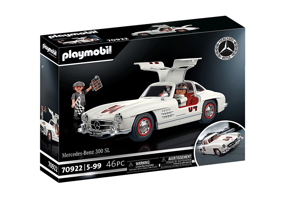 Playmobil 70922 Mercedes-Benz 300 SL, Model Car for Adults or Toy Car for Children, 5-99 Years