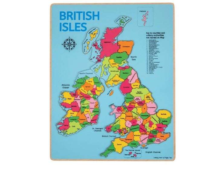 Big jigs British Isles Inset Puzzle