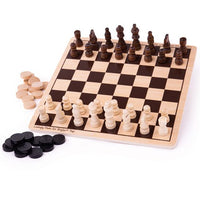 Big Jigs Draughts & Chess Set