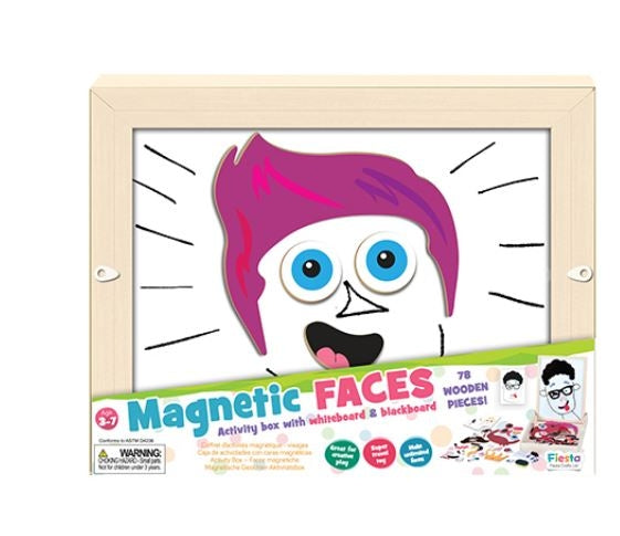 Fiesta Crafts Magnetic Faces Activity Box